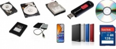 Data recovery from damaged hard 
drives, flash drives, etc.